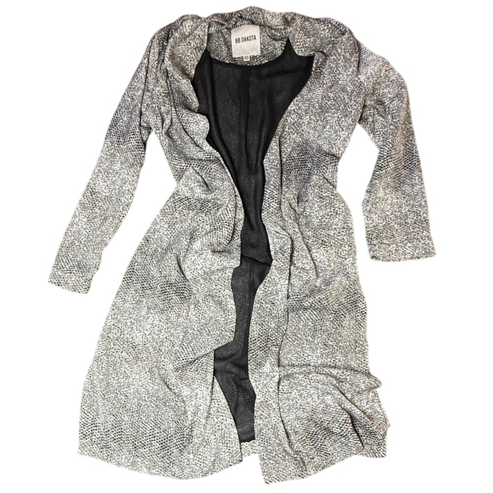 BB Dakota Duster Cardigan Lightweight Snake Print XS